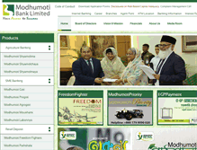 Tablet Screenshot of modhumotibankltd.com